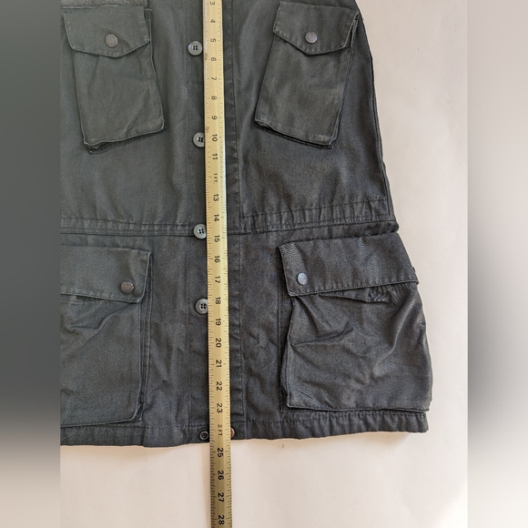 Mayer Peace Collection Utility Pencil Skirt Dark Green Grey Size S - Picture 9 of 10